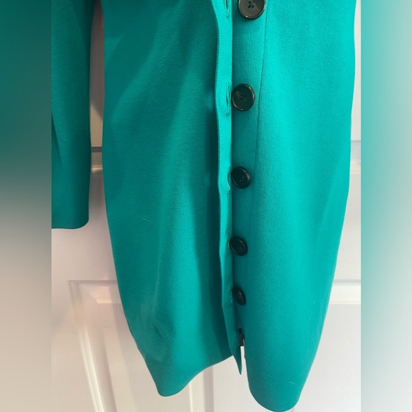 NWT A.L.C. Nate Button Down Sweater Dress Size Small Jade Green Teal - Picture 9 of 12